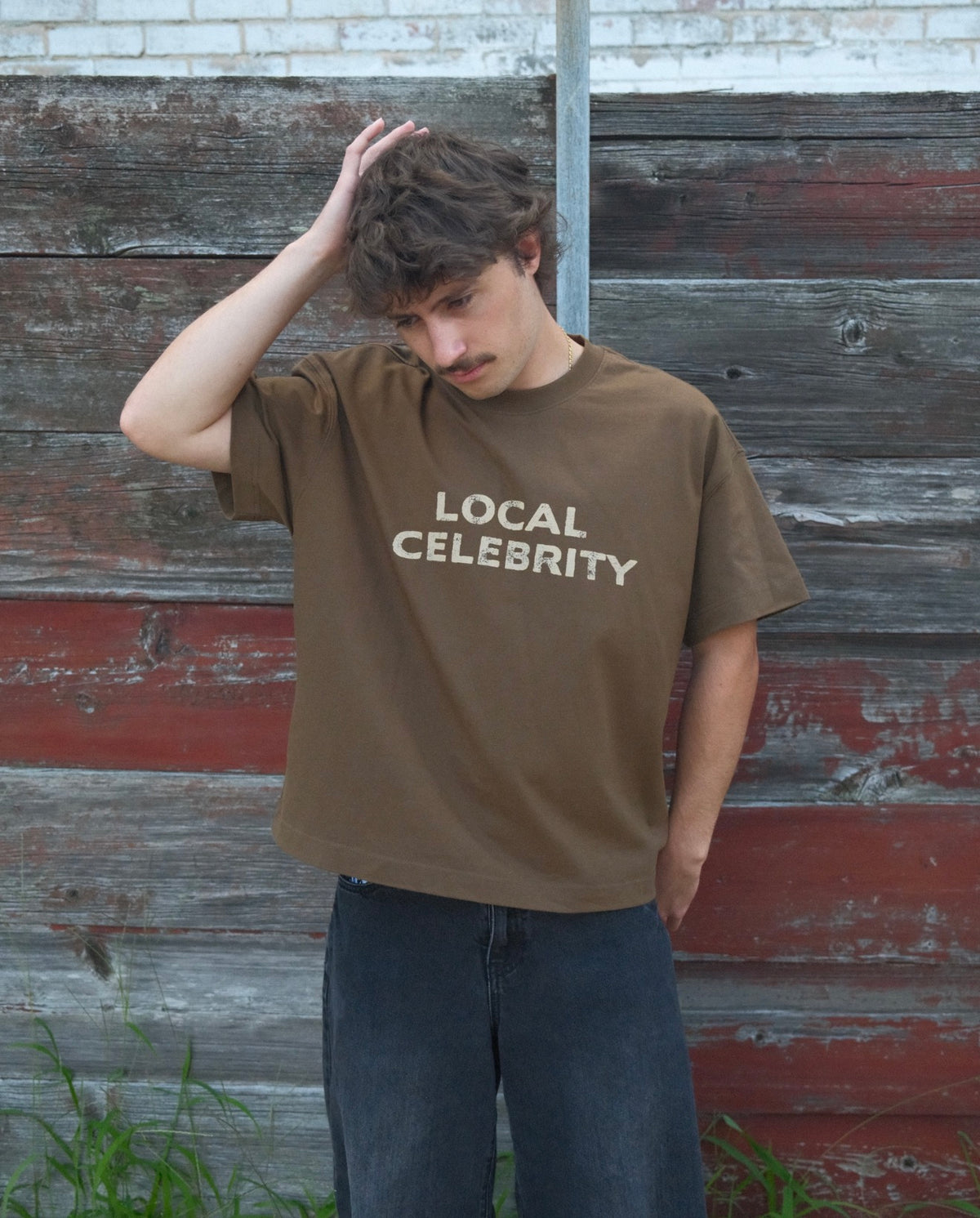 Local Celebrity Tee Brown