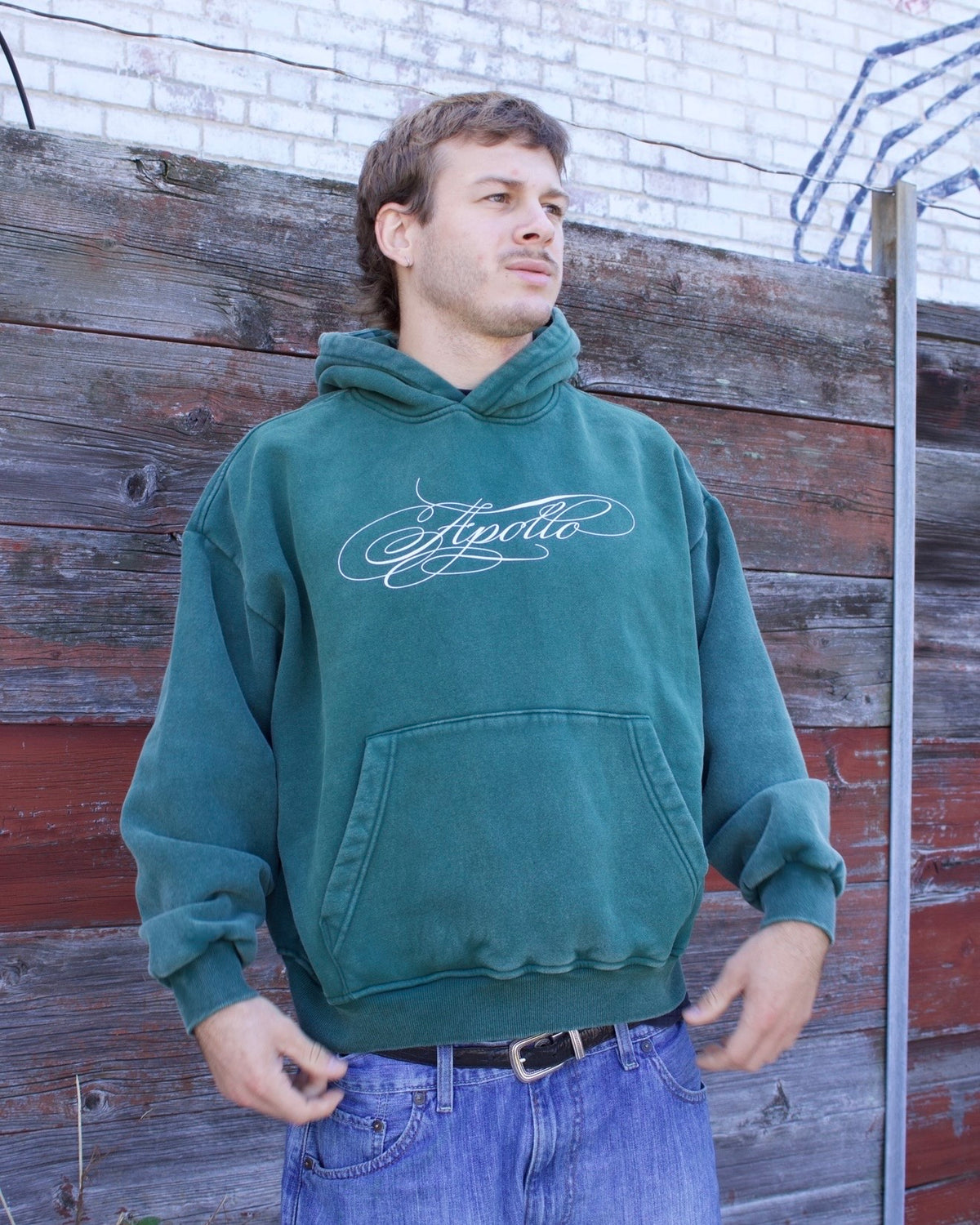 HARMONY HOODIE VINTAGE GREEN